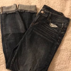 Francesca’s Harper ankle jeans.